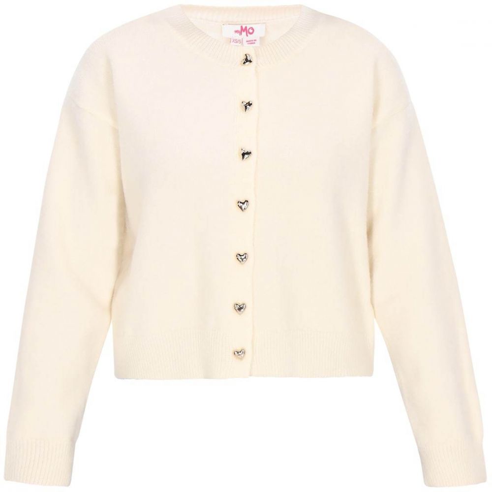 MYMO Oversize kardigán  šedobiela