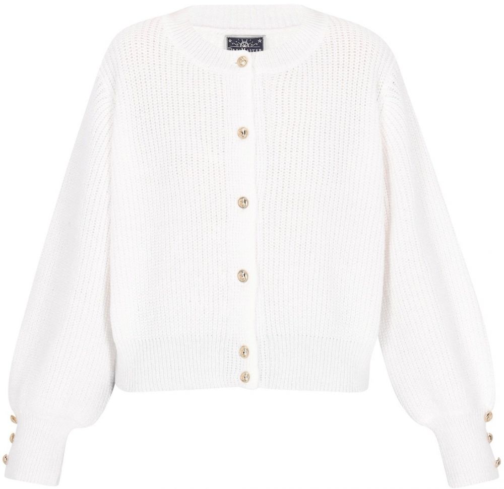 DreiMaster Maritim Oversize kardigán  šedobiela