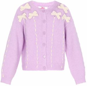 MYMO Oversize kardigán  béžová / fialová