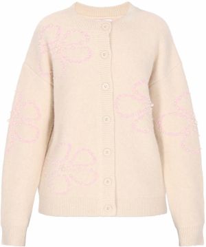 MYMO Kardigán  slonová kosť / pastelovo ružová