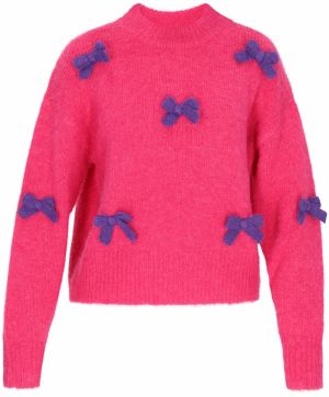 MYMO Sveter  námornícka modrá / fuksia