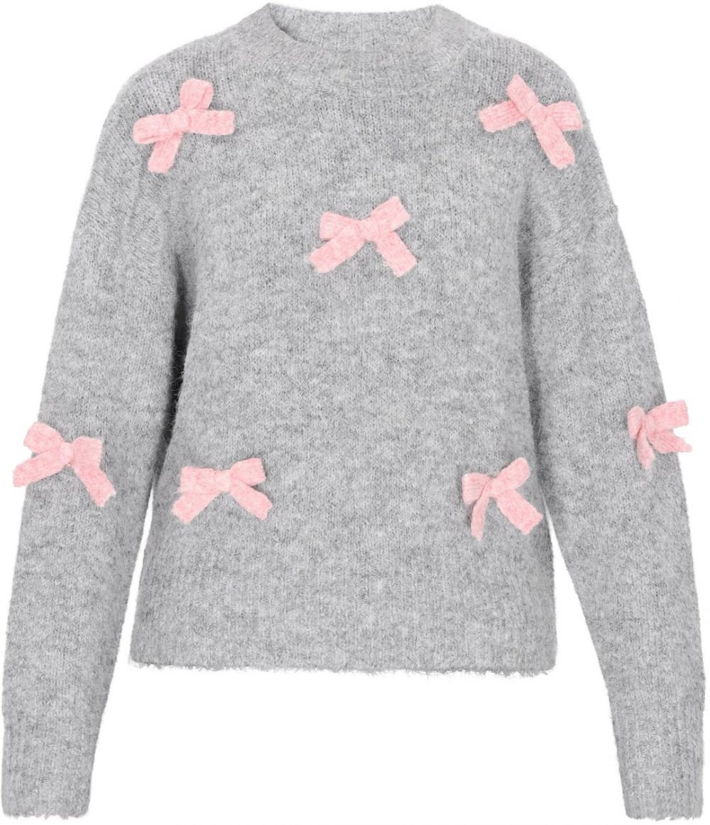 MYMO Sveter  sivá / ružová