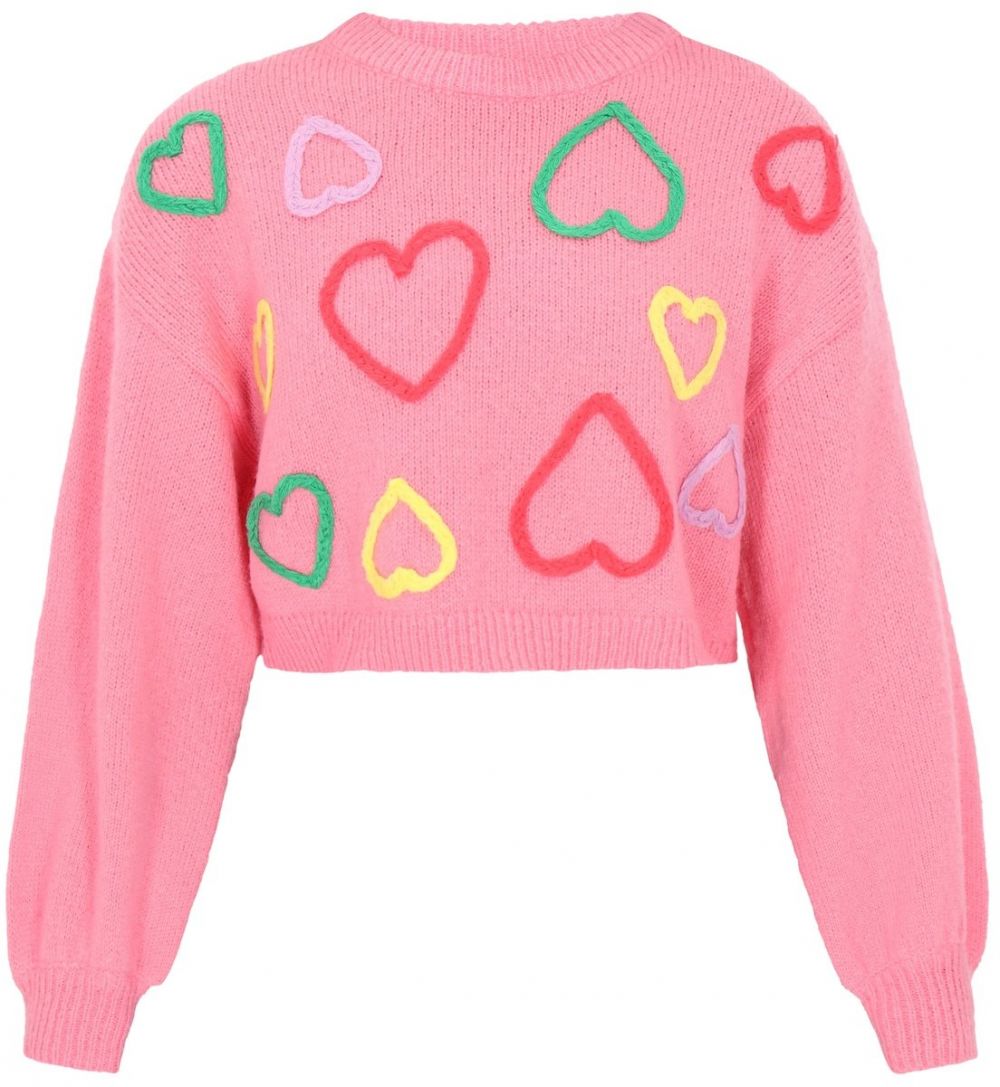 MYMO Sveter  svetložltá / svetlozelená / ružová / fuksia