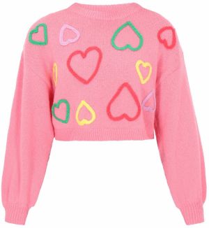 MYMO Sveter  svetložltá / svetlozelená / ružová / fuksia