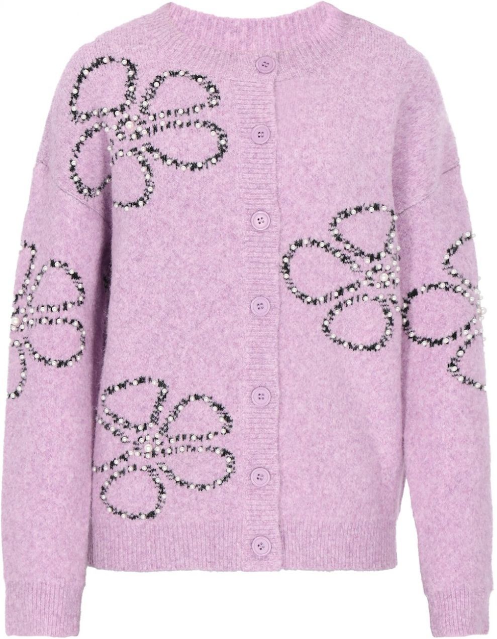 MYMO Kardigán  orgovánová / čierna