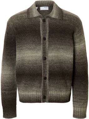 SELECTED Kardigán 'SLHGAARD'  nebielená / čokoládová