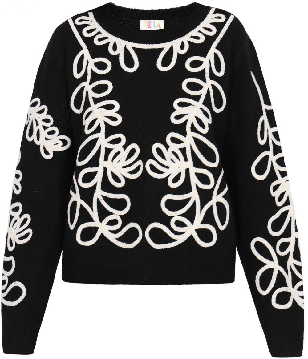 IZIA Sveter  čierna / biela