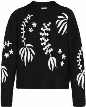 IZIA Oversize sveter  čierna / biela