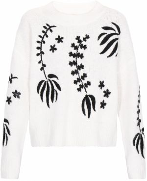 IZIA Oversize sveter  čierna / biela