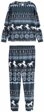 Next Pyžamo  námornícka modrá / svetlomodrá / biela