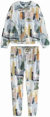 Next Pyžamo  svetlosivá / zmiešané farby