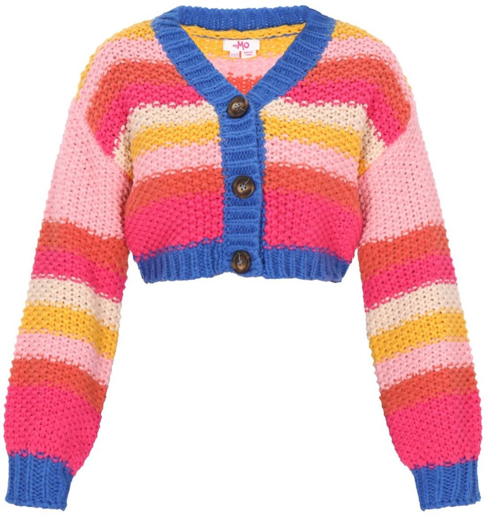 MYMO Kardigán  modrá / žltá / ružová / ružová