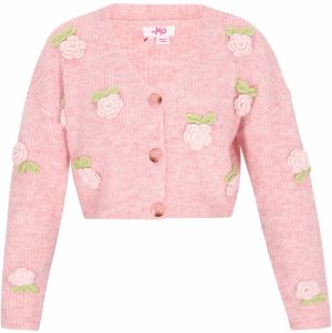 MYMO Kardigán  svetlozelená / ružová / pastelovo ružová