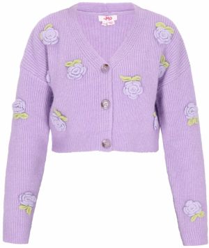 MYMO Kardigán  svetlosivá / fialová