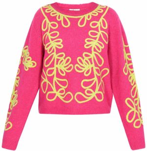 IZIA Sveter  žltá / ružová