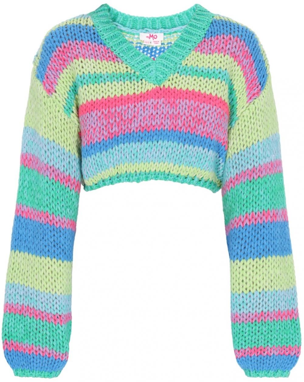 MYMO Sveter  modrá / zelená / svetlozelená / ružová