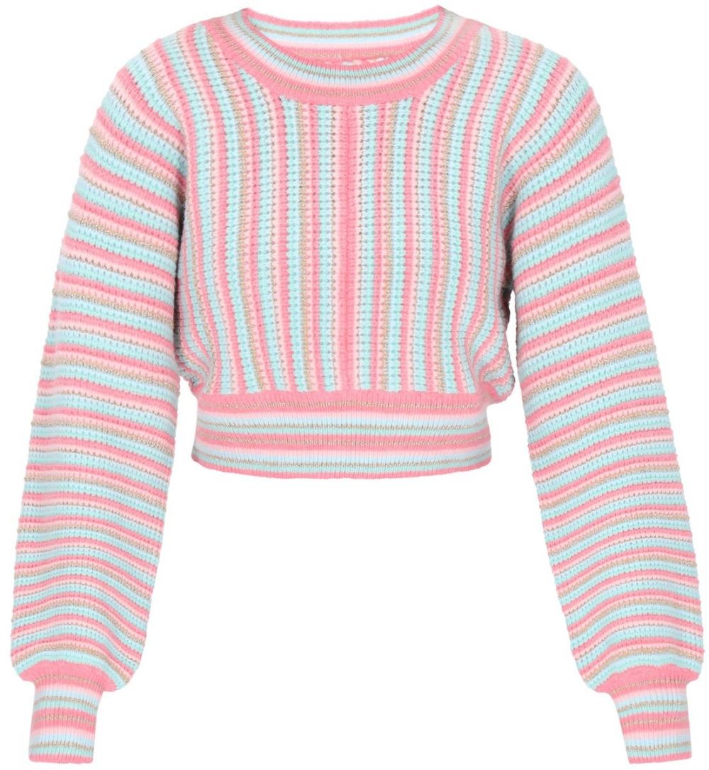 IZIA Sveter  tyrkysová / ružová