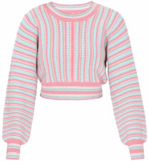 IZIA Sveter  tyrkysová / ružová