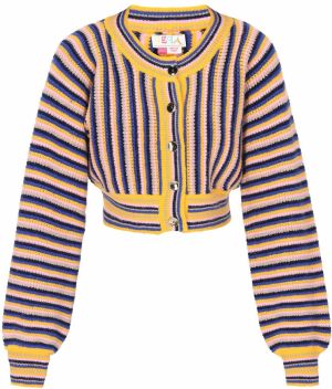 IZIA Kardigán  námornícka modrá / žltá / ružová / strieborná
