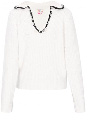 IZIA Oversize sveter  čierna / biela