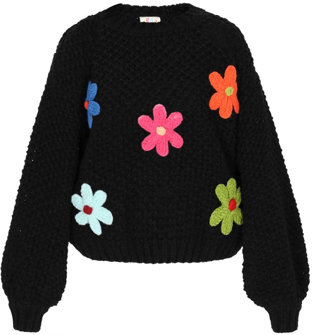 IZIA Oversize sveter  modrá / žltá / oranžová / červená / čierna