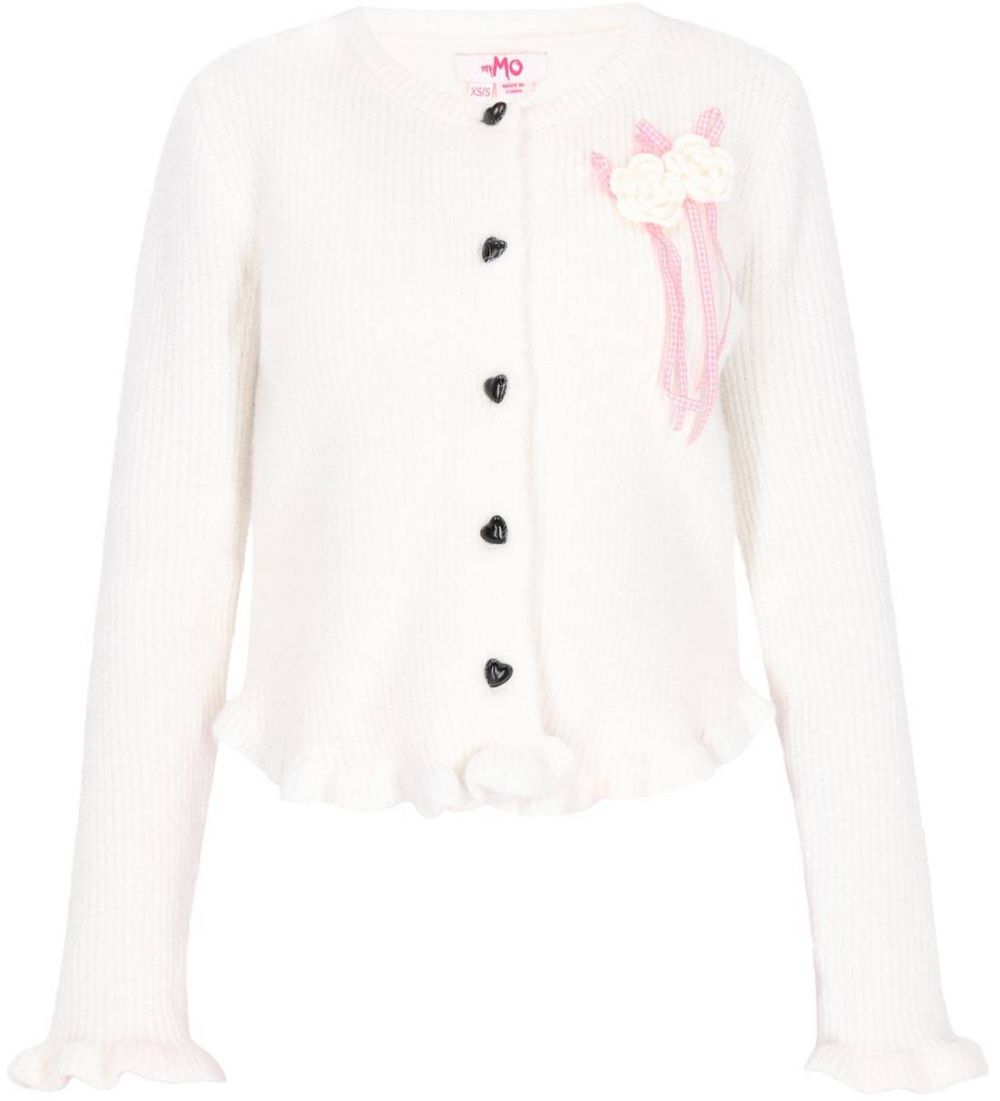 MYMO Kardigán  ružová / biela