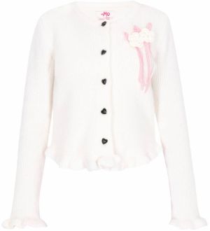 MYMO Kardigán  ružová / biela