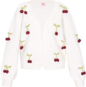 MYMO Kardigán  pastelovo zelená / vínovo červená / biela