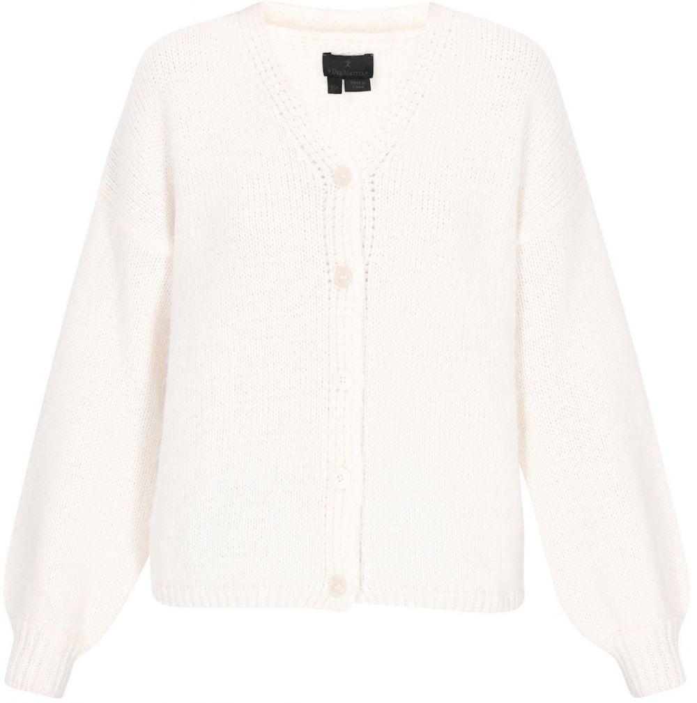 DreiMaster Klassik Oversize kardigán  biela ako vlna