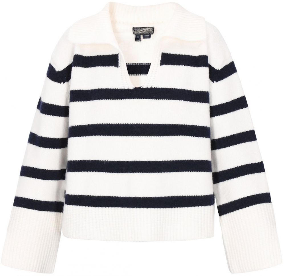 DreiMaster Maritim Sveter  čierna / biela