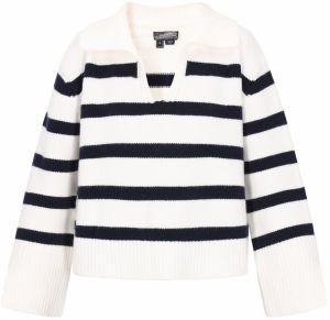 DreiMaster Maritim Sveter  čierna / biela