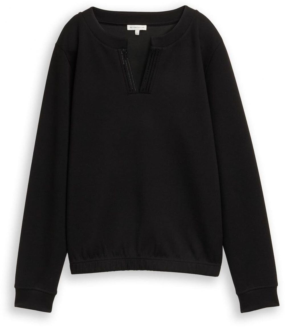 TOM TAILOR Mikina  čierna