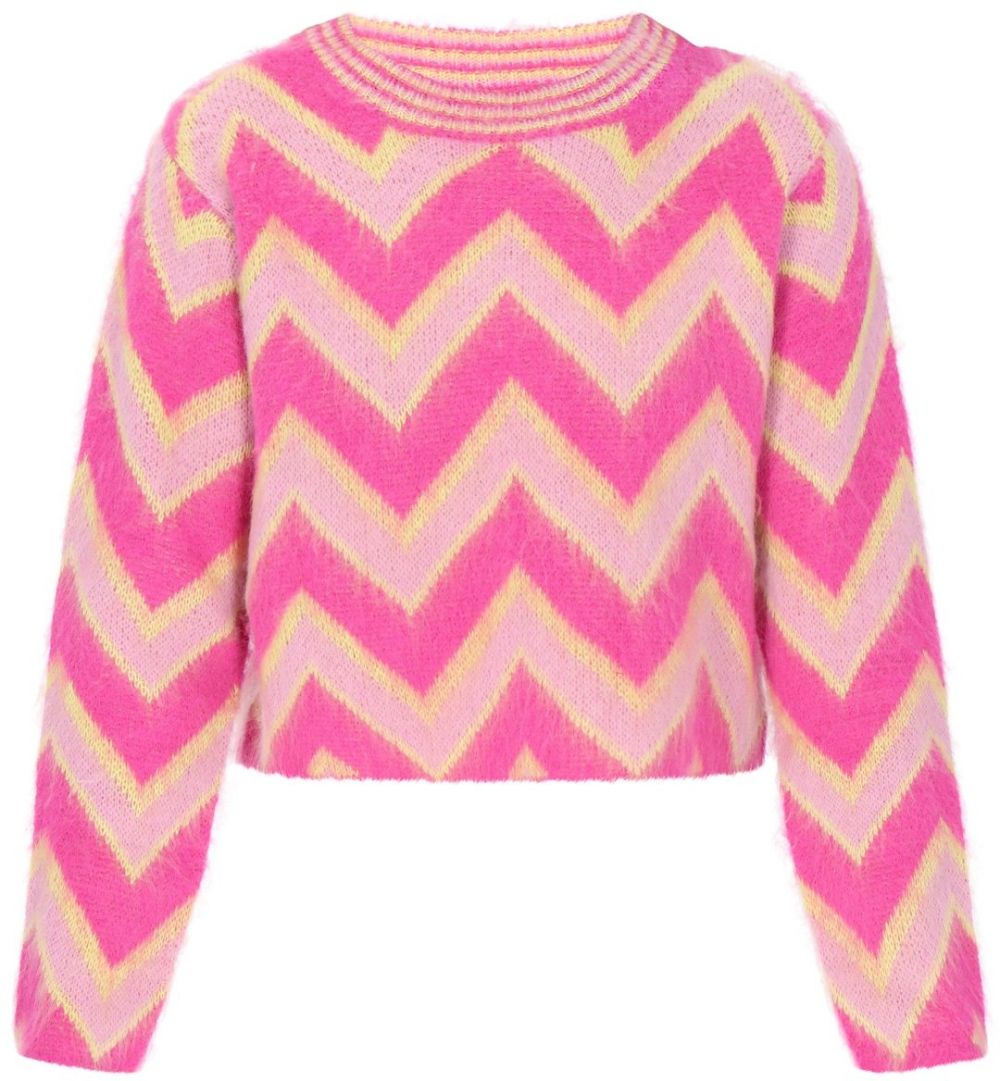 IZIA Sveter  pastelovo žltá / ružová / ružová