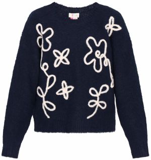 IZIA Sveter  námornícka modrá / šedobiela