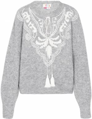 IZIA Sveter  sivá / biela