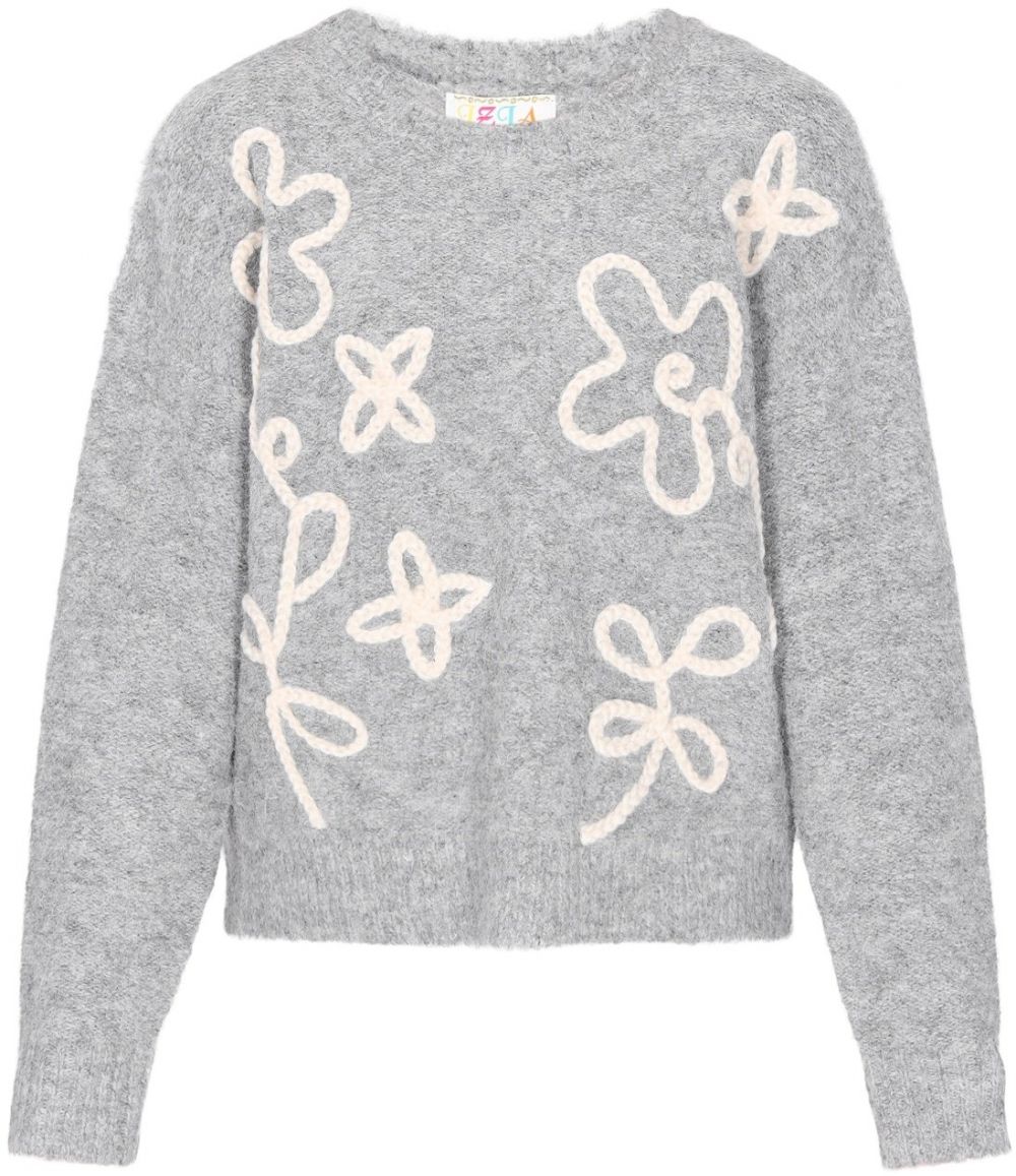 IZIA Sveter  svetlosivá / biela