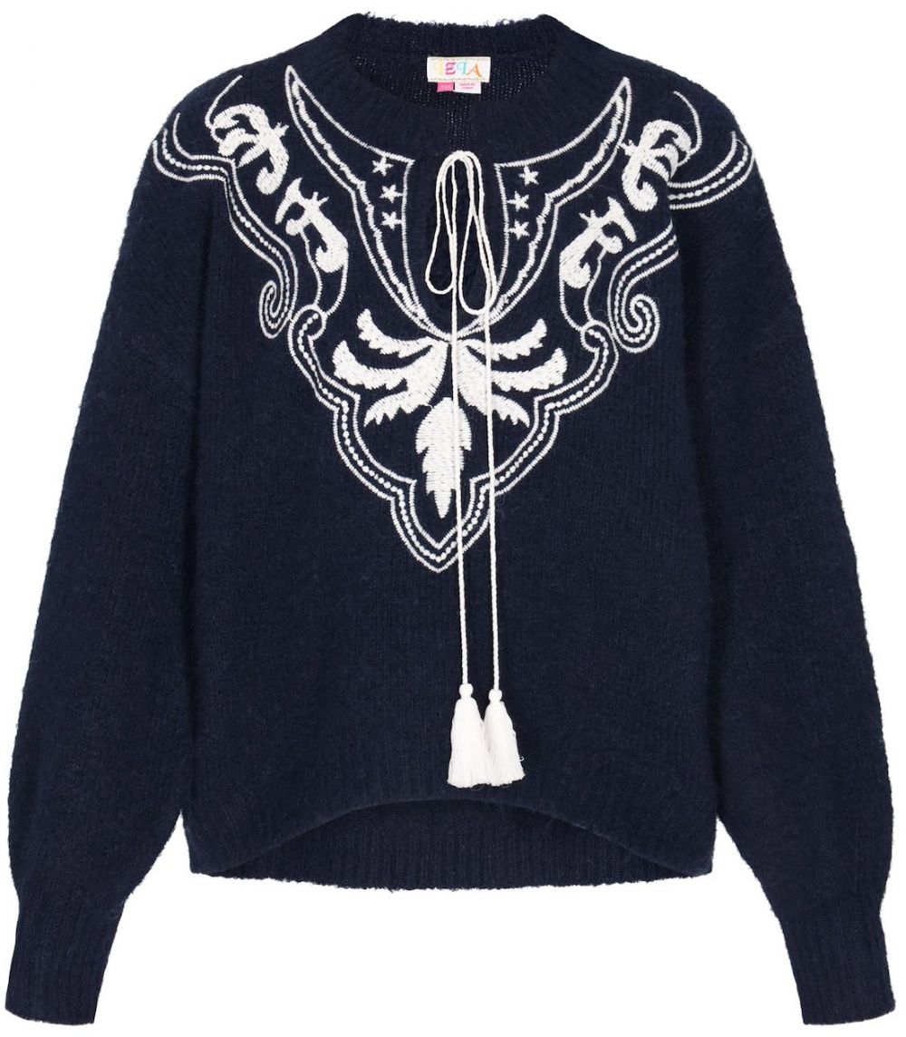 IZIA Sveter  námornícka modrá / biela