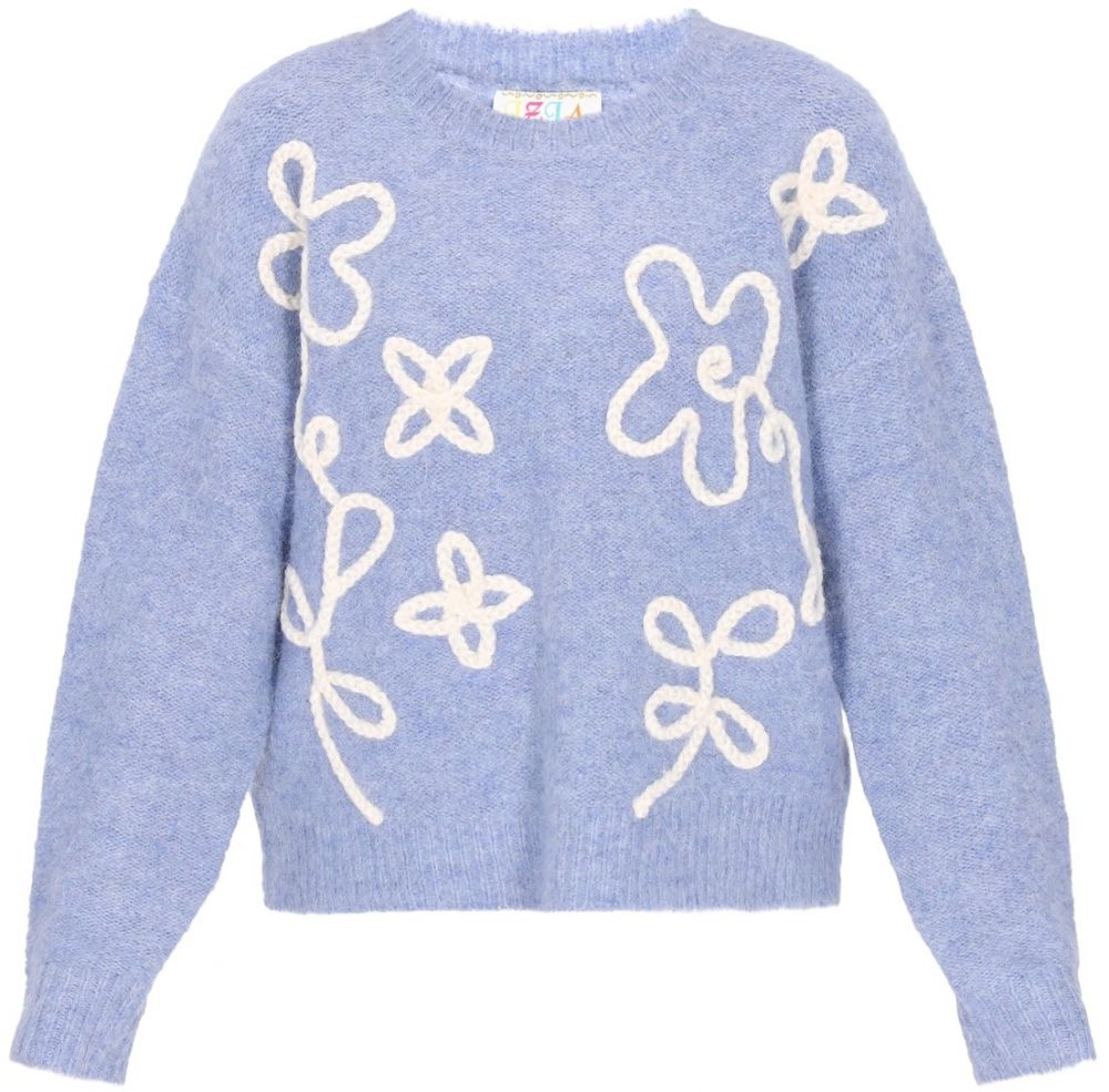 IZIA Sveter  modrofialová / biela