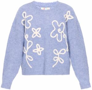 IZIA Sveter  modrofialová / biela