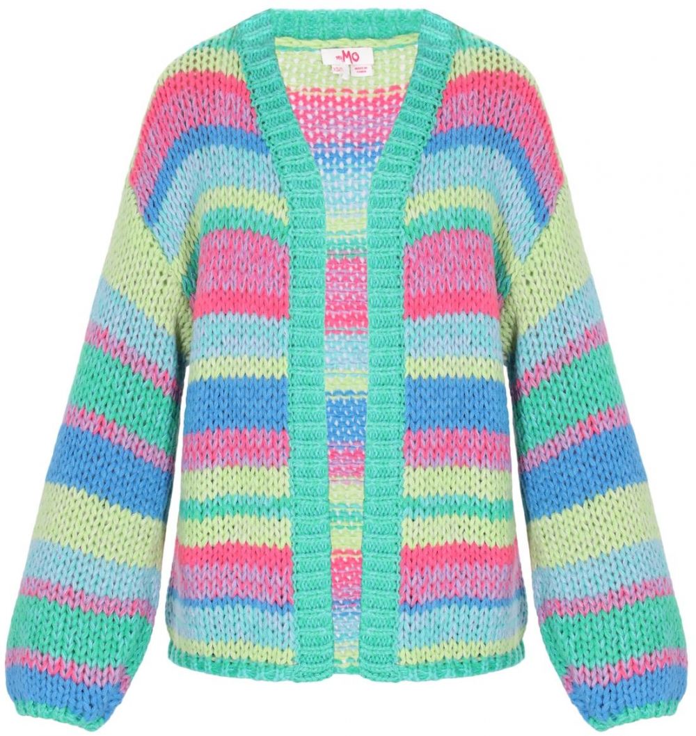 MYMO Kardigán  modrá / svetložltá / zelená / ružová