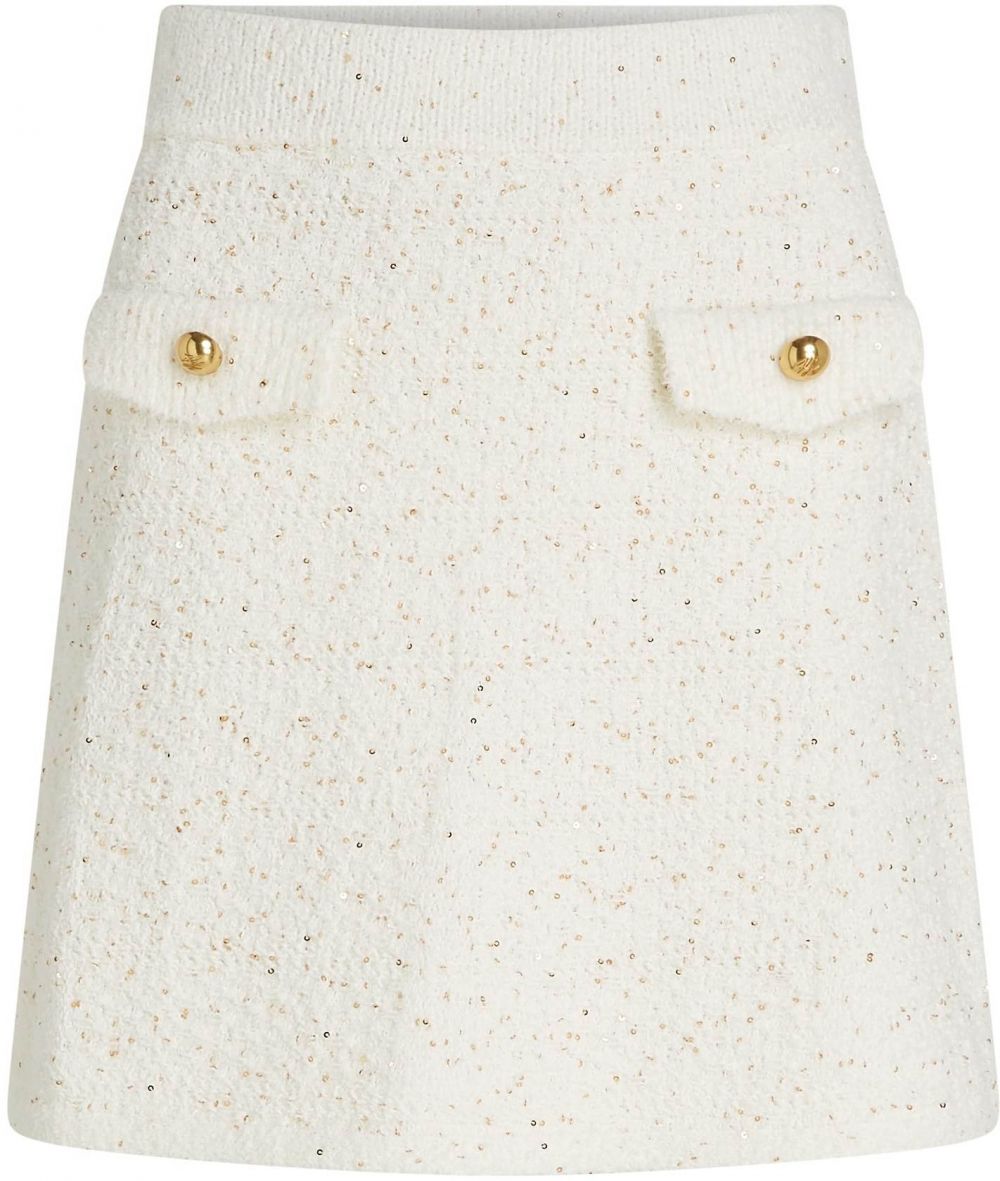 Karl Lagerfeld Sukňa  krémová / zlatá