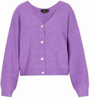 faina Oversize kardigán  levanduľová / čierna