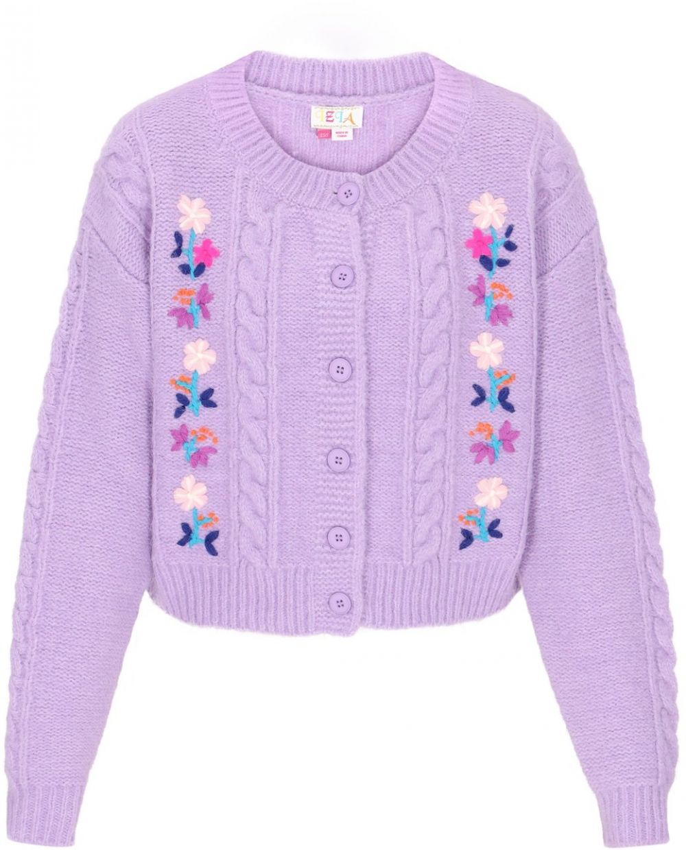 IZIA Oversize kardigán 'Fashion Look'  nebesky modrá / svetlofialová / ružová / ružová