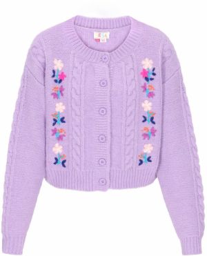 IZIA Oversize kardigán 'Fashion Look'  nebesky modrá / svetlofialová / ružová / ružová