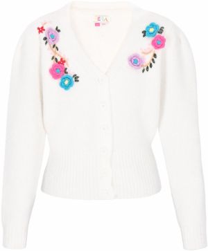 IZIA Kardigán 'Fashion Look'  azúrová / tmavozelená / ružová / šedobiela