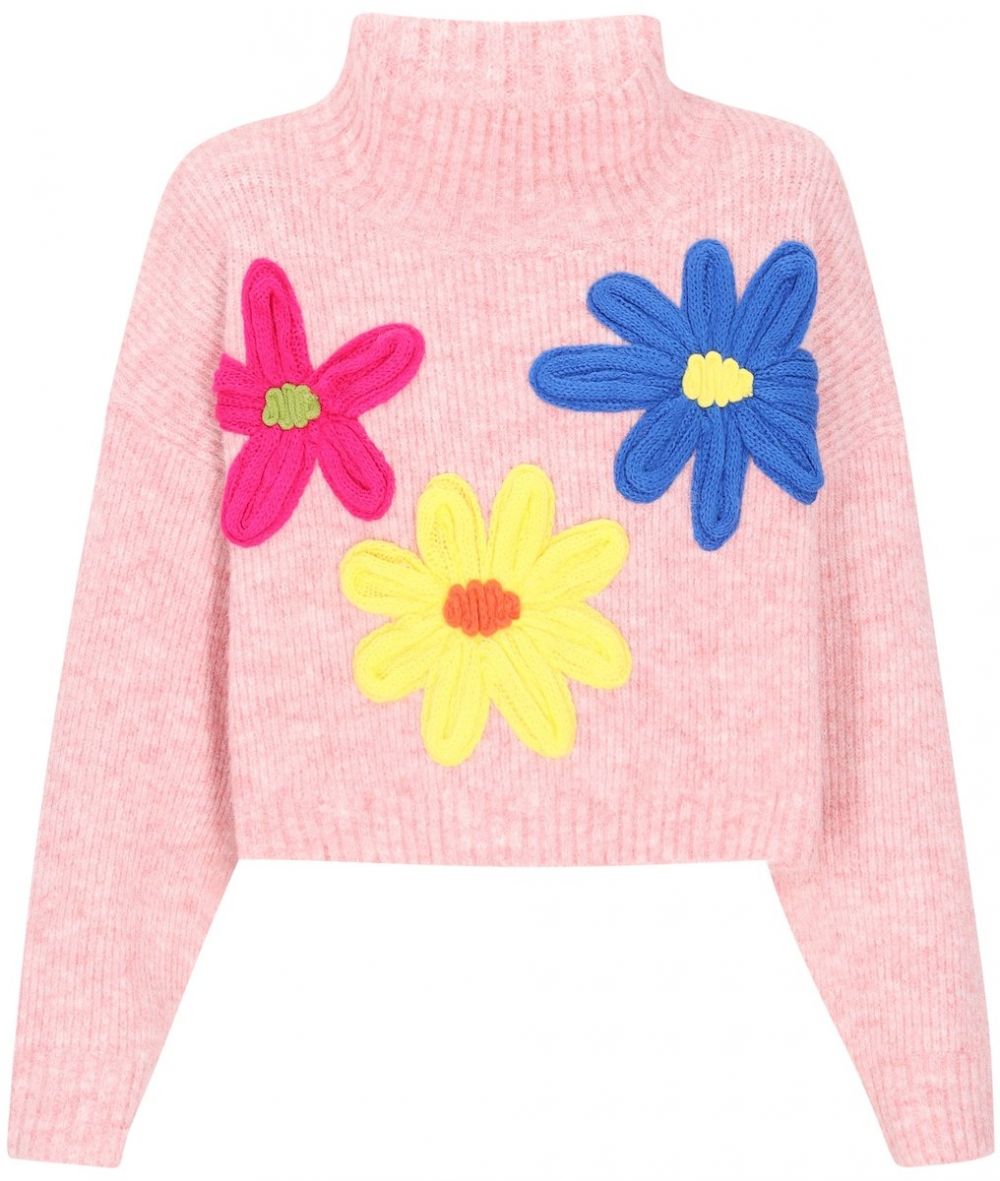 IZIA Oversize sveter  kráľovská modrá / žltá / ružová / tmavoružová