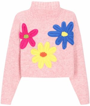 IZIA Oversize sveter  kráľovská modrá / žltá / ružová / tmavoružová