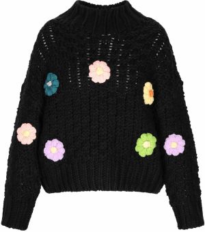 IZIA Sveter  petrolejová / svetlozelená / staroružová / čierna