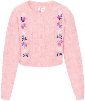 IZIA Oversize kardigán  námornícka modrá / svetložltá / levanduľová / rosé