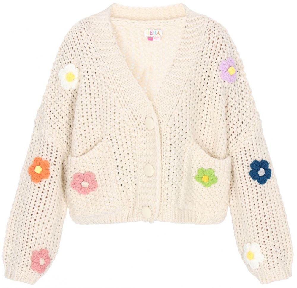 IZIA Kardigán  jablková / levanduľová / staroružová / šedobiela